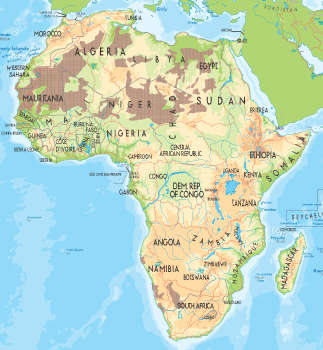 Hostels247 Travel Guides - Map of Africa - Africa Travel Guides - Hostels in Africa