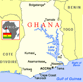 Ghana Map - Ghana Travle Guide - Hostels in Ghana - Hotel in Ghana - Hostels247