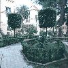 Gardens Casa Rosa in Rome Italy
