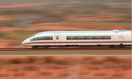 Madrid to Valencia in 90 minutes by high speed train