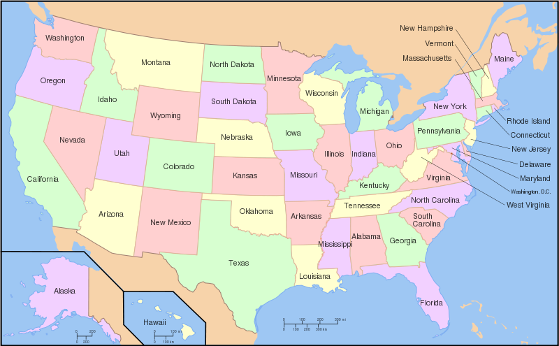 Travel to the 50 States of USA - United States of America 50 States - Hostels247.com Blog